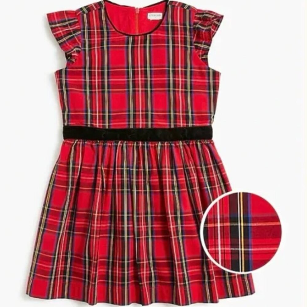 J. Crew NWOT Girls Plaid Holiday Dress